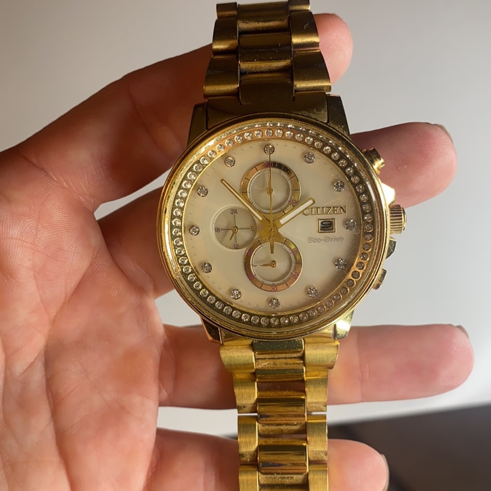 Citizen eco drive gold tone women’s watch